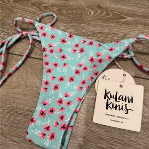 Kulani Kinis Aqua Floral Bikini Bottom